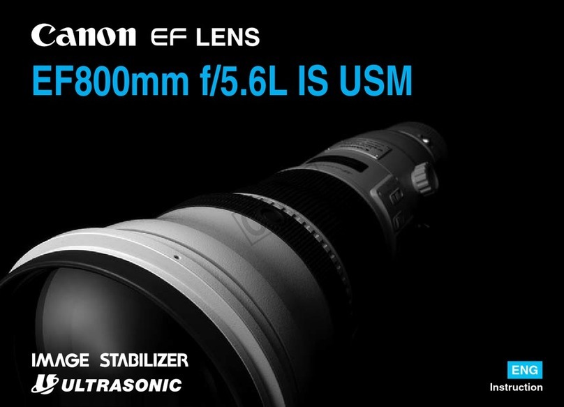 Canon EF 800mm f/5.6L IS USM Instruction Canon EF 800mm f/5.6L IS USM Instruction