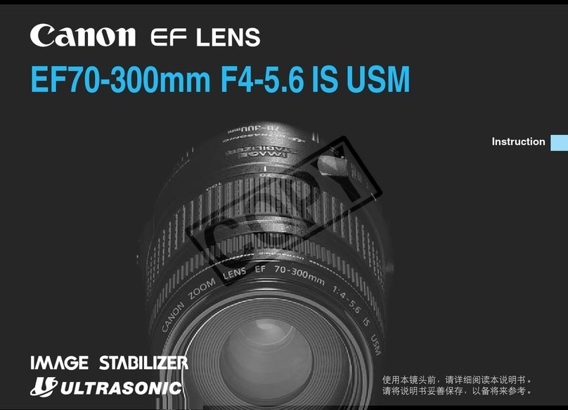 Canon EF 70-300mm f/4.5-5.6 IS USM User manual
