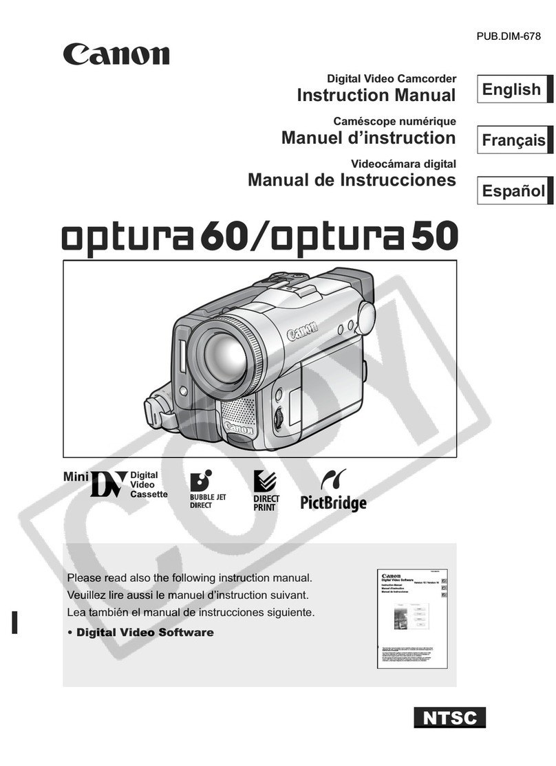 Canon optura50 instruction manual