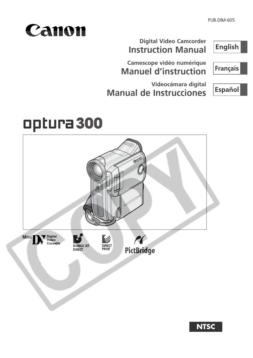 Canon optura300 instruction manual