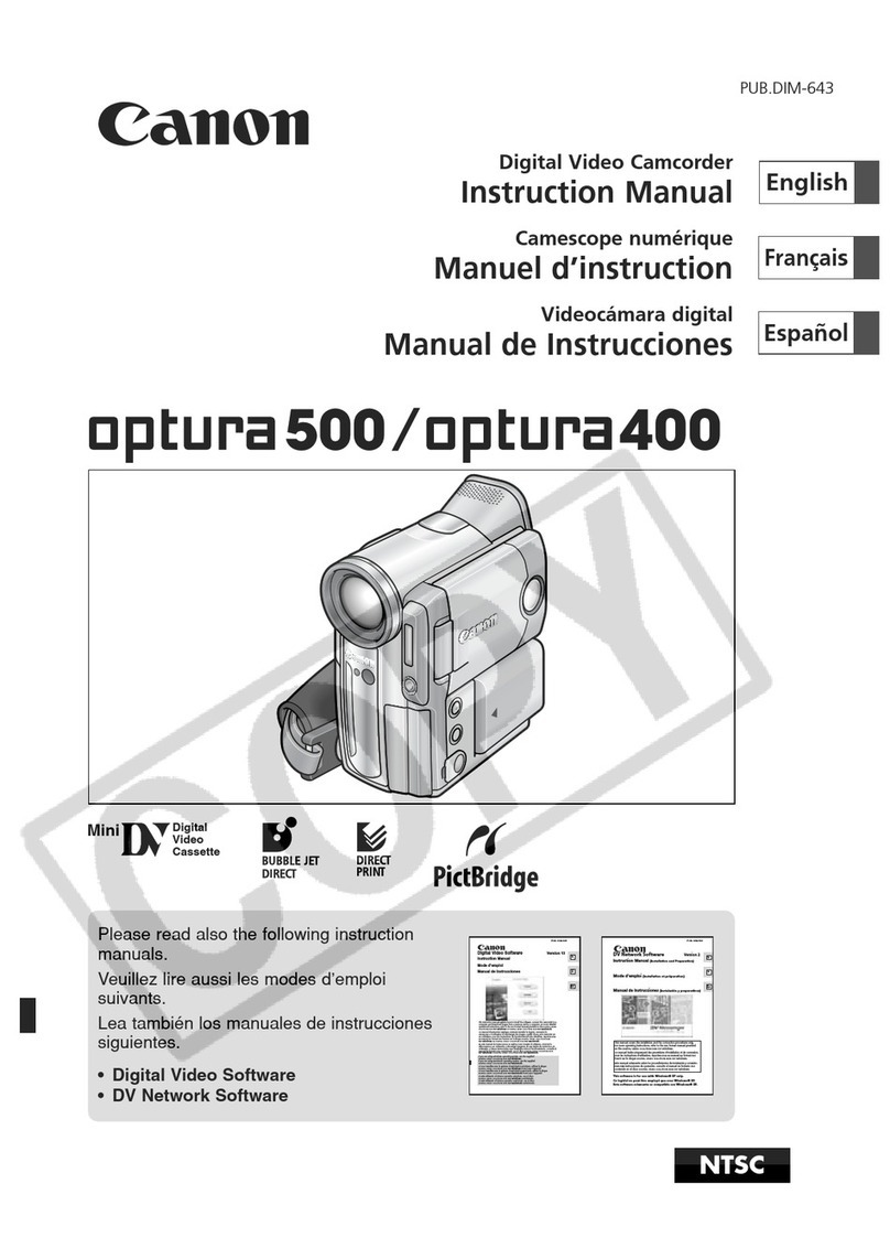 Canon Optura 500 instruction manual