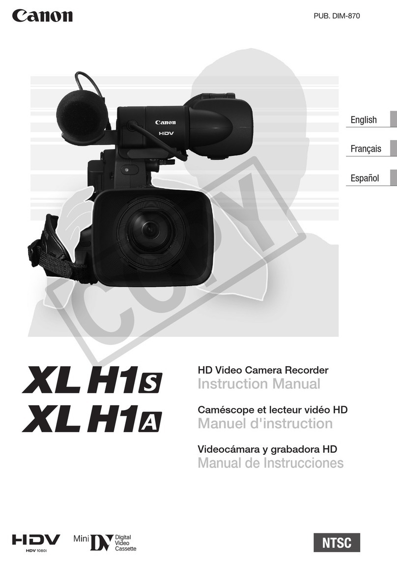Canon XL H1S User manual Canon XL H1S User manual