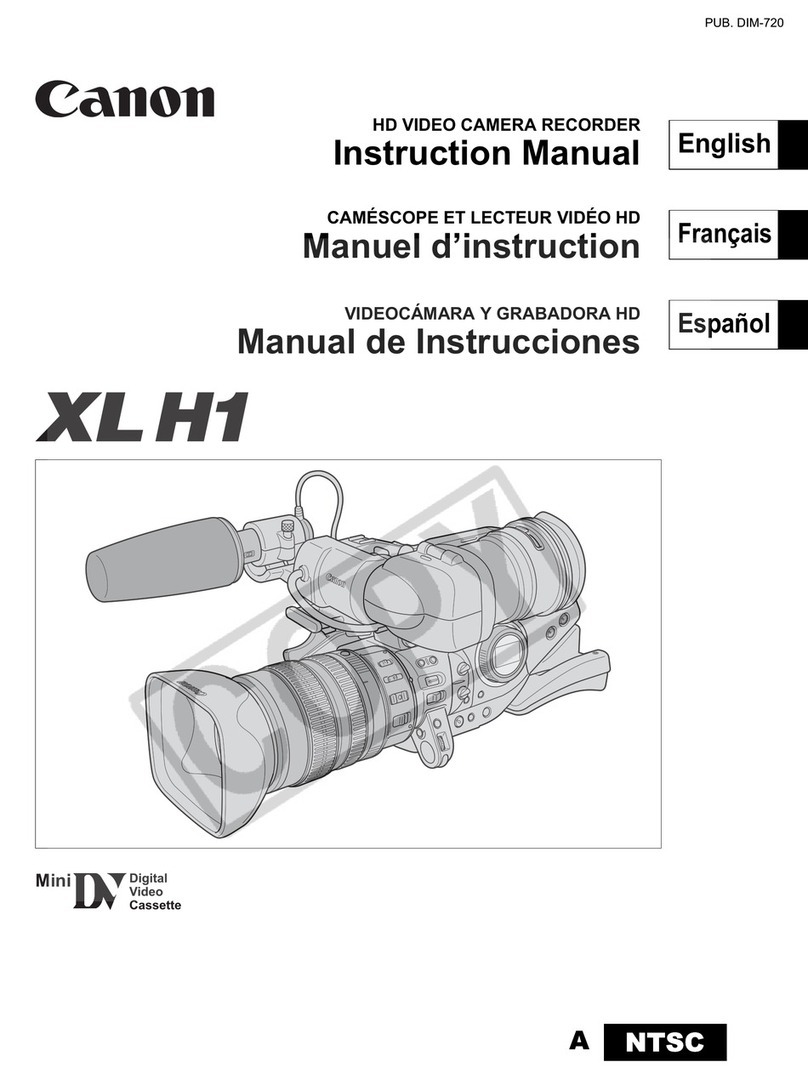 Canon XL H1A instruction manual