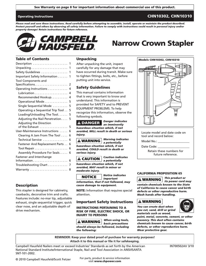 Campbell Hausfeld CHN10310 operating instructions