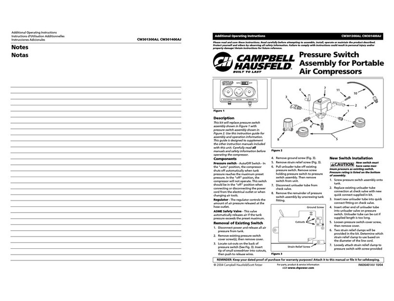 Campbell Hausfeld CW301300AJ Operating instructions