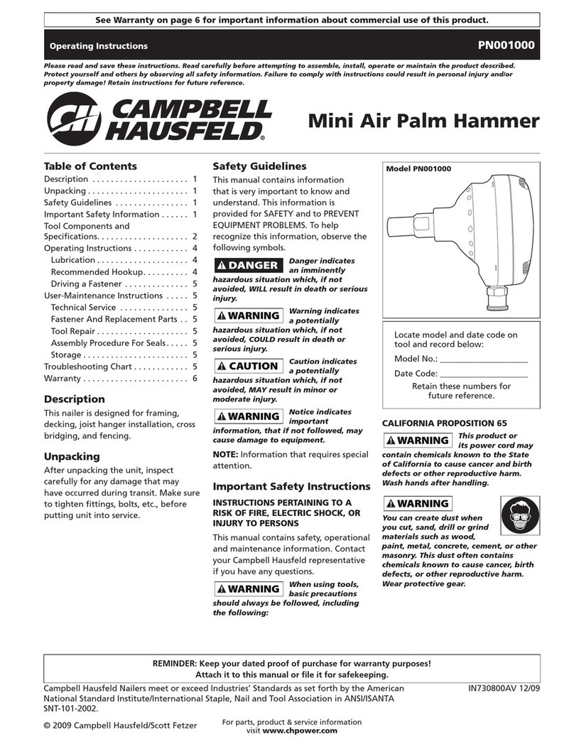 Campbell Hausfeld IN730800AV operating instructions