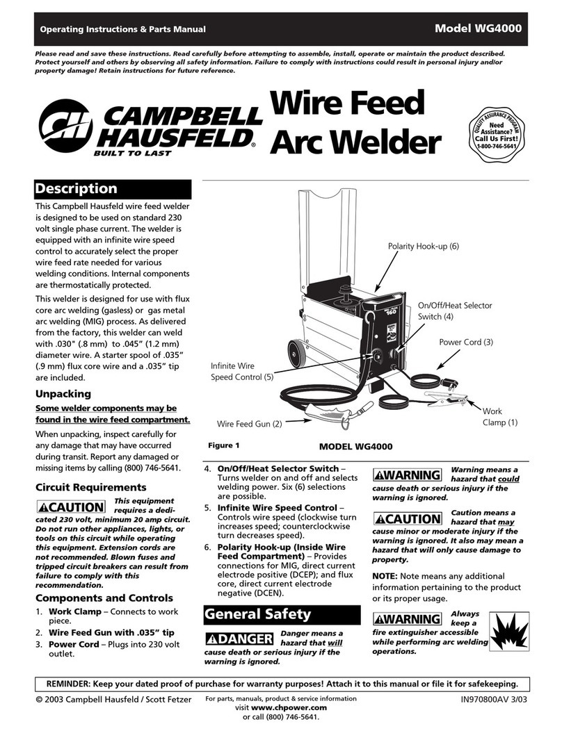 Campbell Hausfeld WG4000 Service manual Campbell Hausfeld WG4000 Service manual
