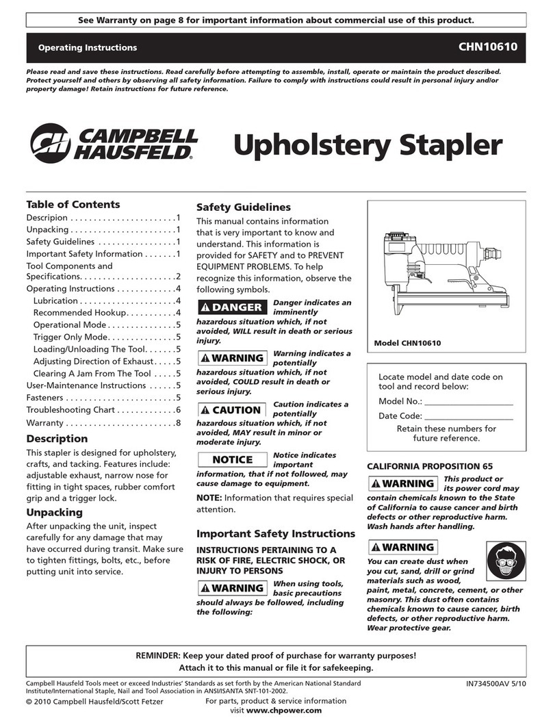 Campbell Hausfeld CHN10610 operating instructions Campbell Hausfeld CHN10610 operating instructions