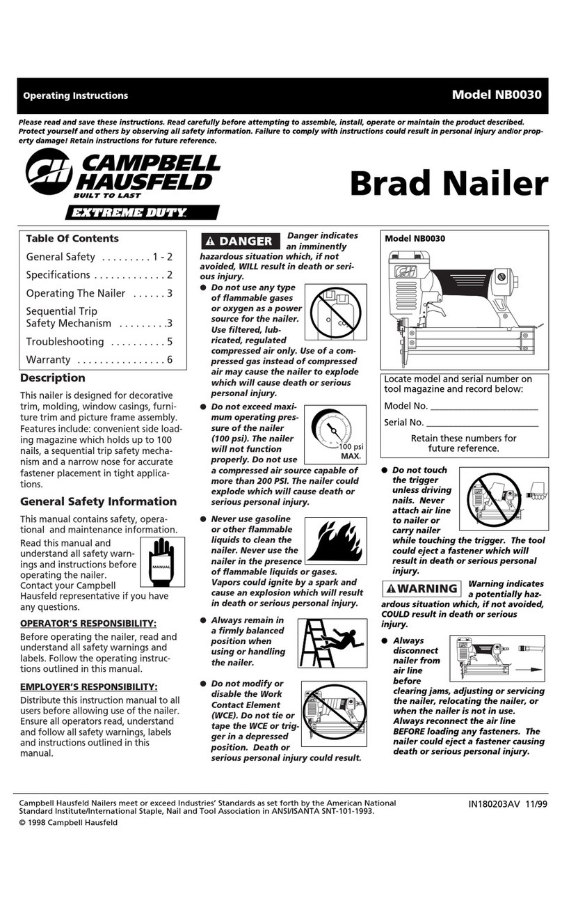 Campbell Hausfeld NB0030 operating instructions