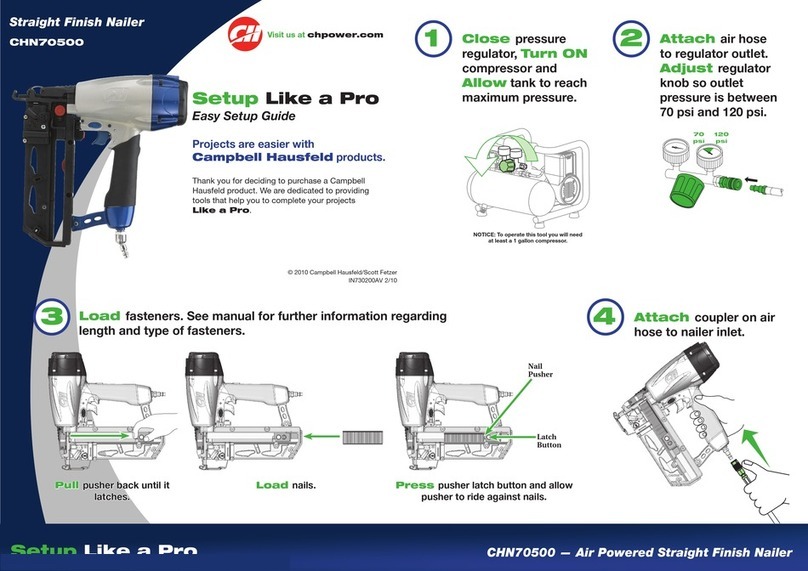 Campbell Hausfeld CHN70500 Quick start guide