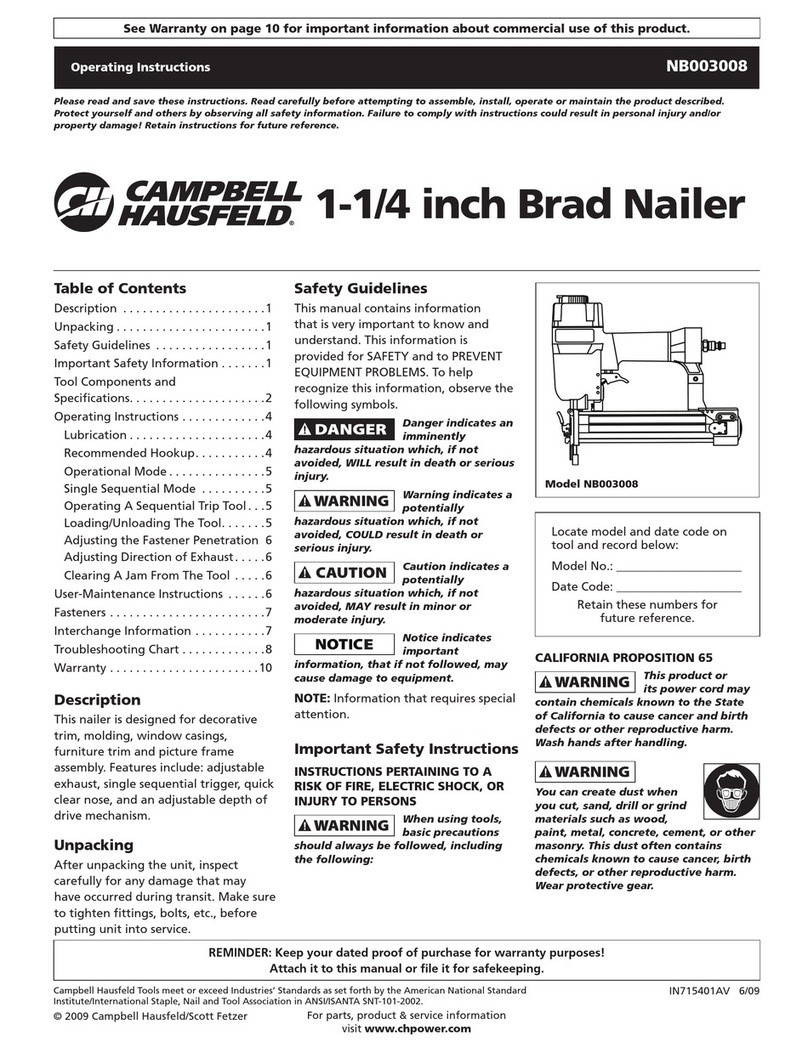Campbell Hausfeld IN715401AV operating instructions