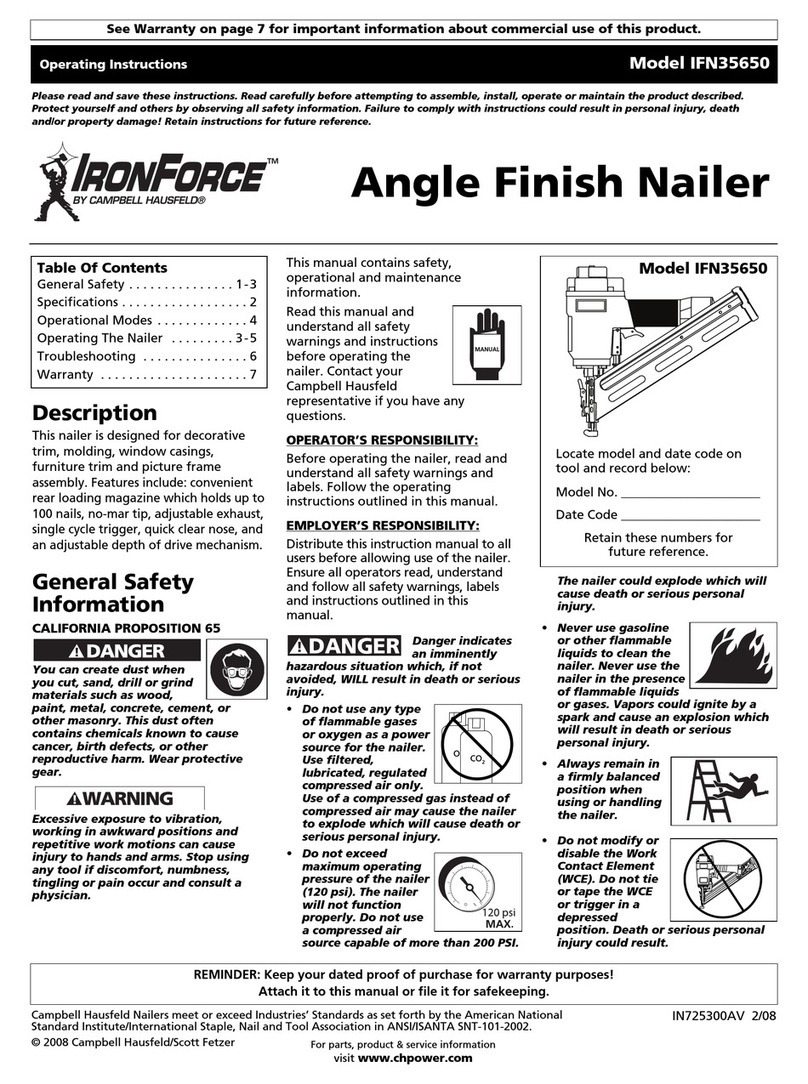 Campbell Hausfeld IronForce IFN35650 User manual