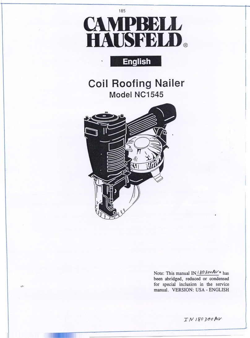 Campbell Hausfeld IN180300AV Specifications and parts list