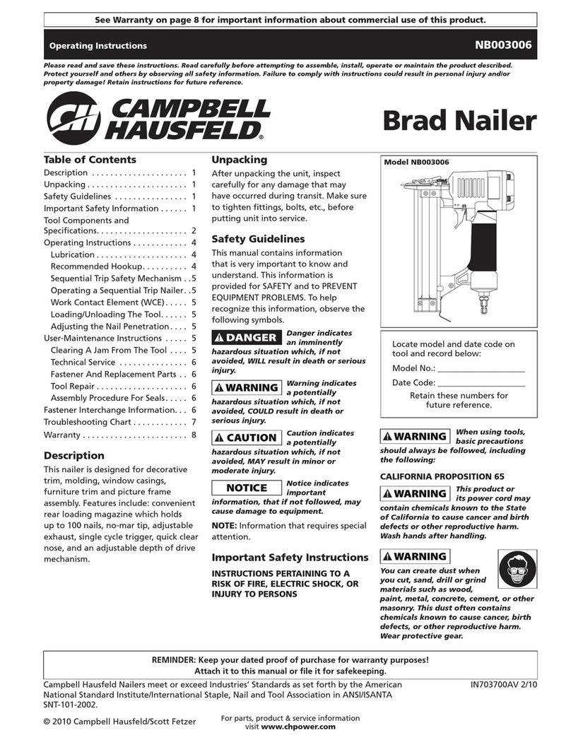 Campbell Hausfeld CHN90498 operating instructions