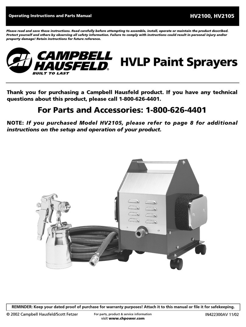 Campbell Hausfeld HV2100 Service manual