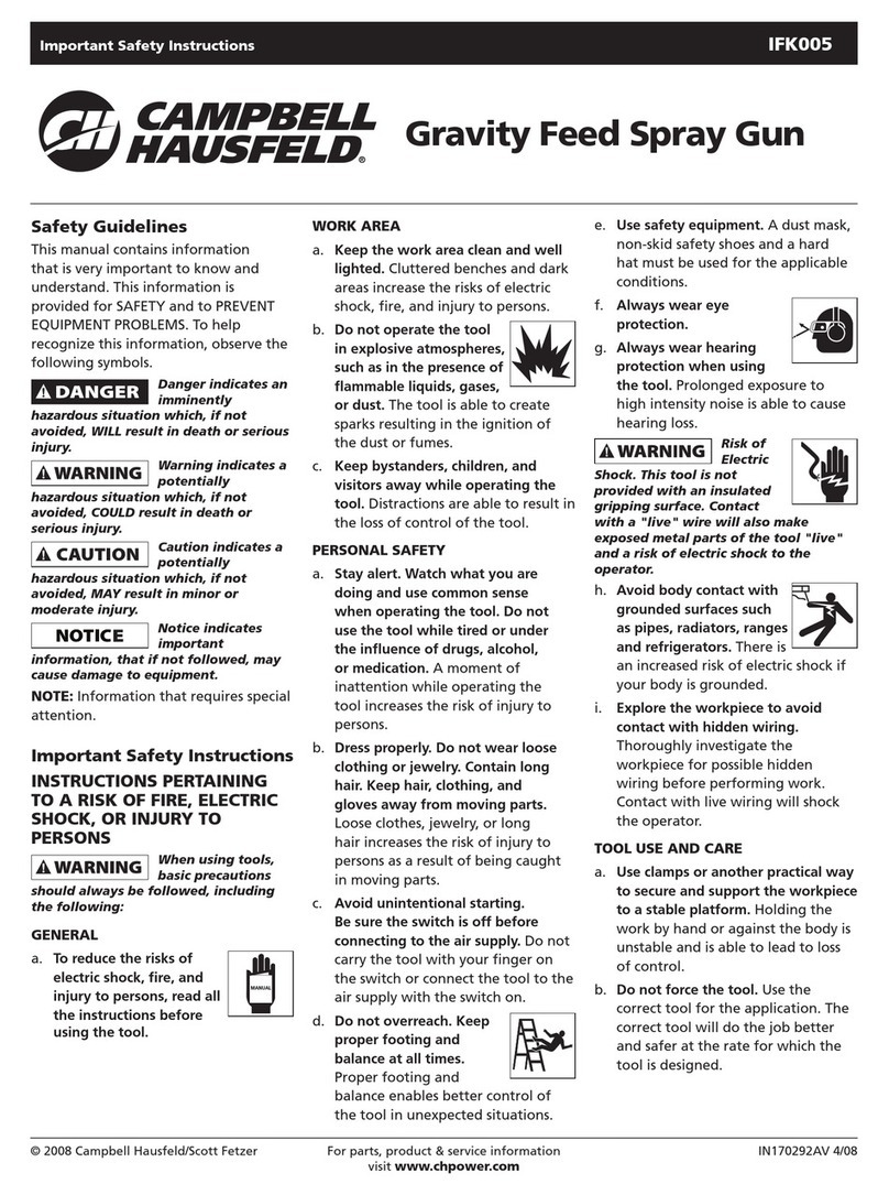 Campbell Hausfeld IFK005 User manual