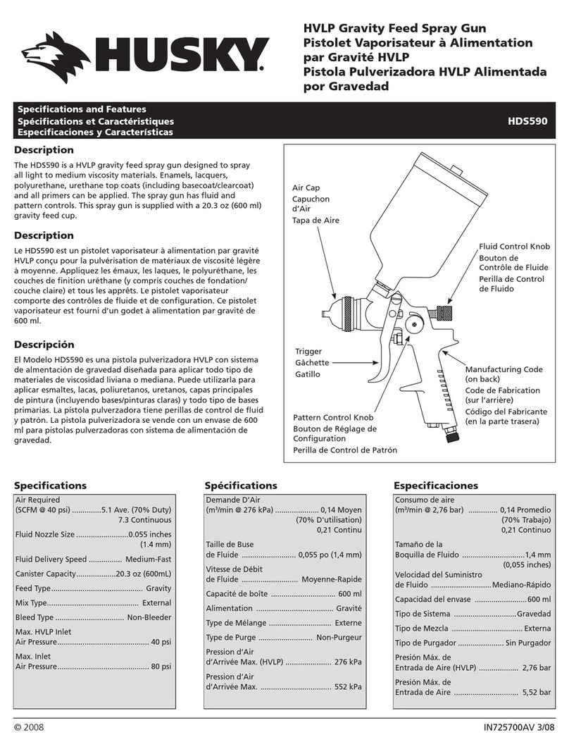 Husky HDS590 Specifications and features