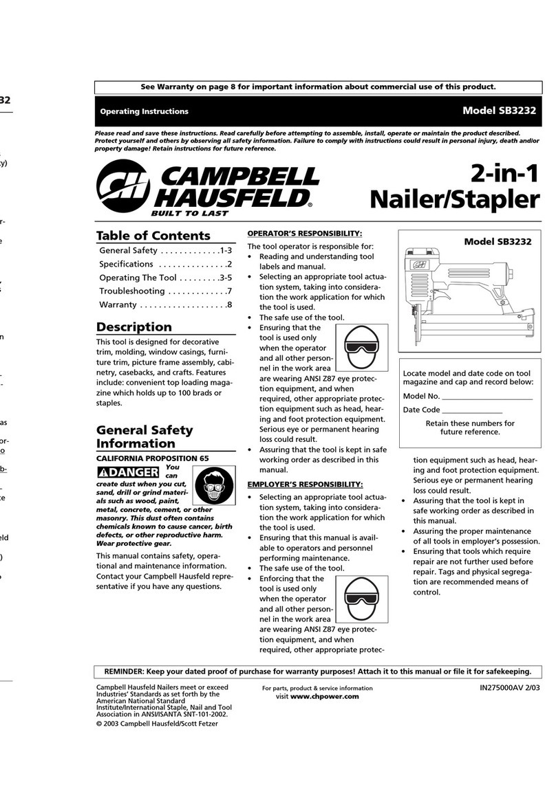 Campbell Hausfeld SB3232 operating instructions