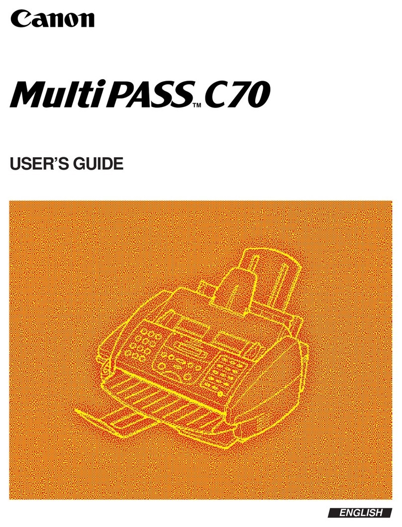 Canon MultiPASS C70 User manual