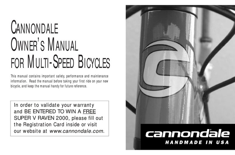 Cannondale Bicycles owner's manual