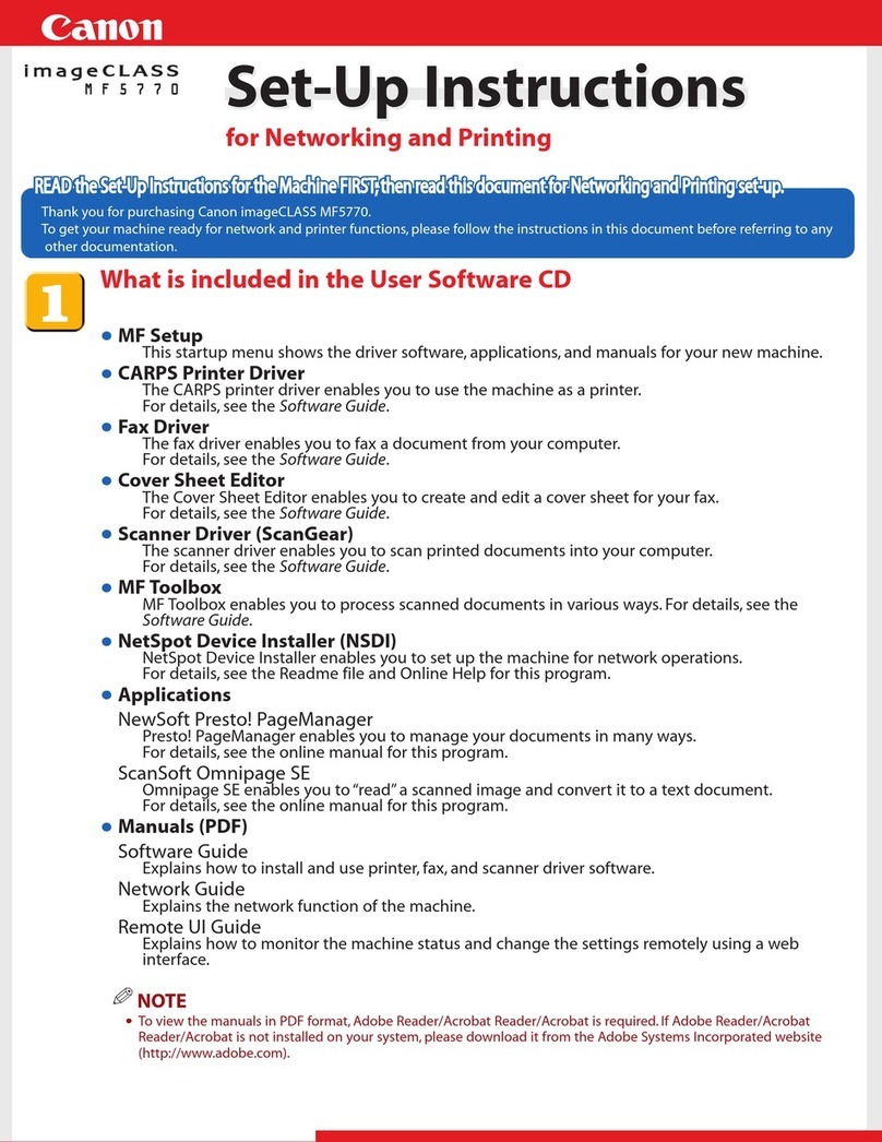Canon imageCLASS MF5770 user manual