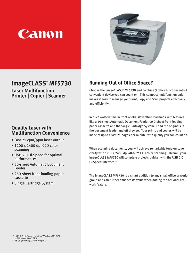 Canon ImageCLASS MF5730 Manual