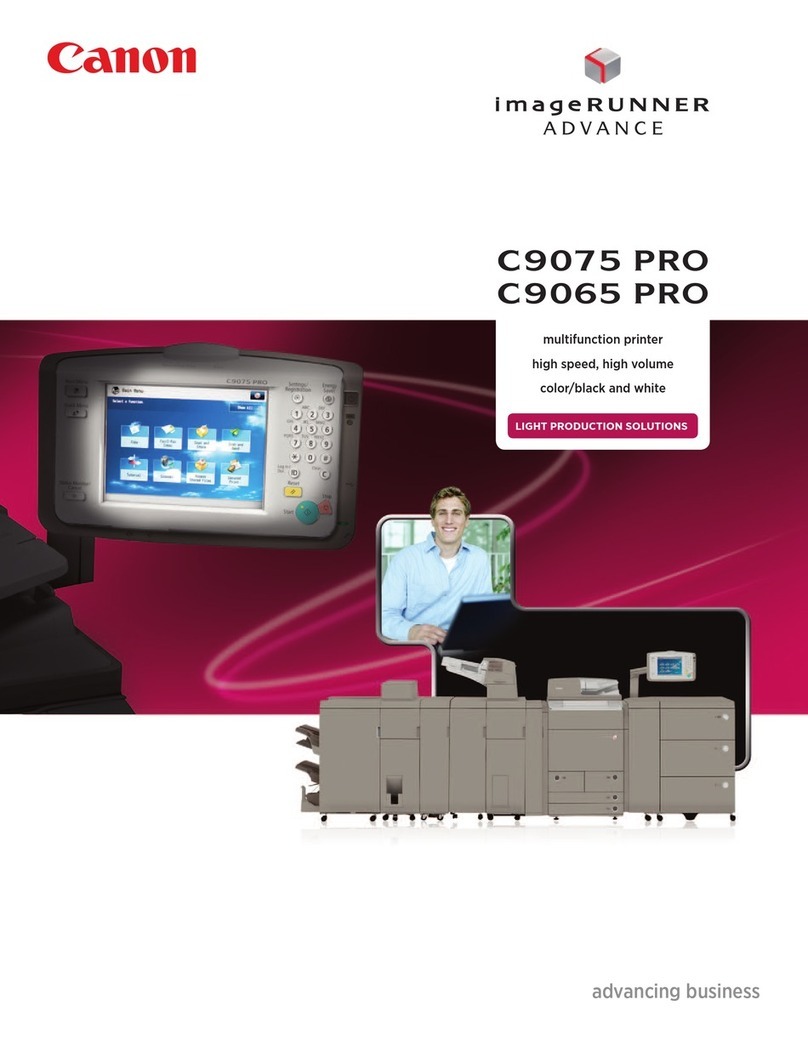 Canon IMAGE RUNNER C9065 PRO User manual