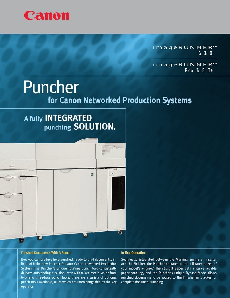 Canon IMAGE RUNNER 110 User manual