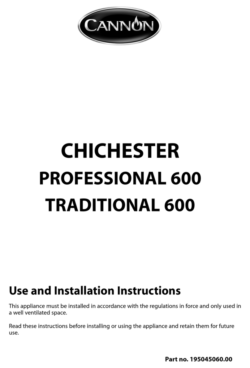 Cannon CHICHESTER 10420G Use and Installation Instructions