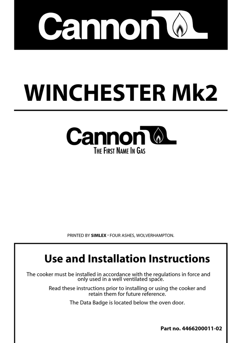 Cannon 10390G Mk2 Use and Installation Instructions