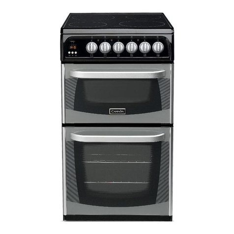 Cannon 50cm Free Standing Electric Cooker C50ELB User manual