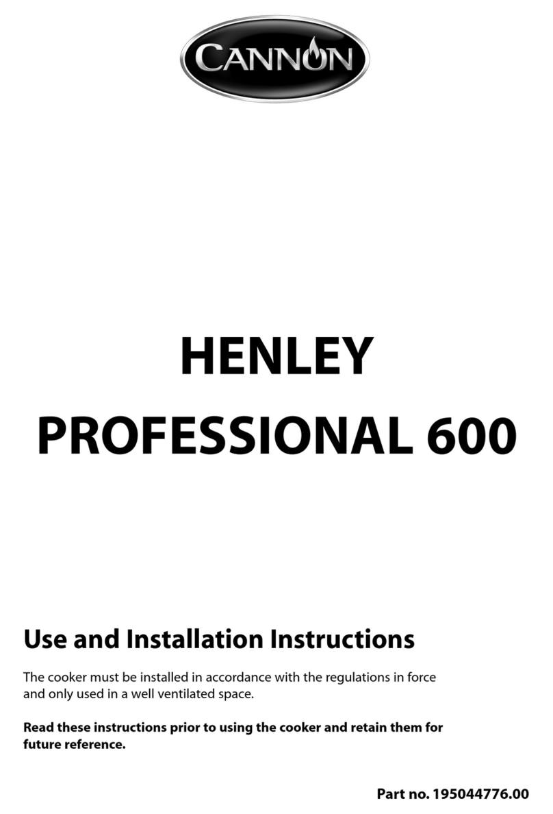 Cannon HENLEY Professional 600 10688 Technical manual