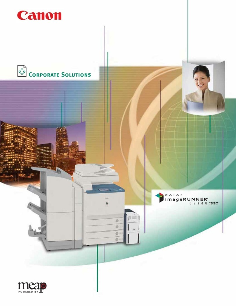 Canon Color imageRUNNER C5180 Series User manual