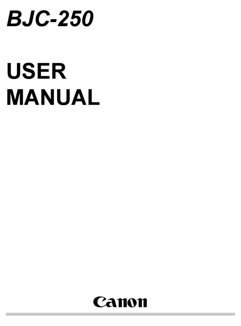 Canon BJC-250 Series User manual