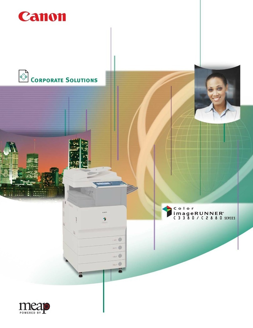 Canon Color imageRUNNER C3380 Series User manual