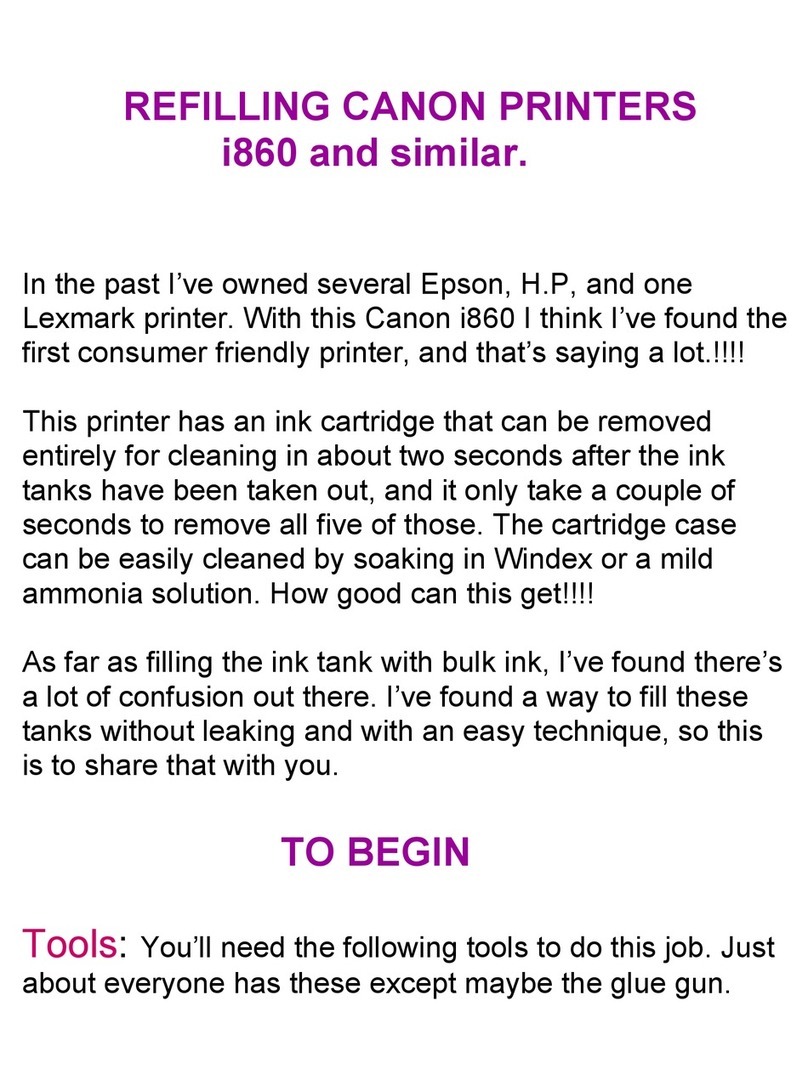 Canon i860 Series User manual