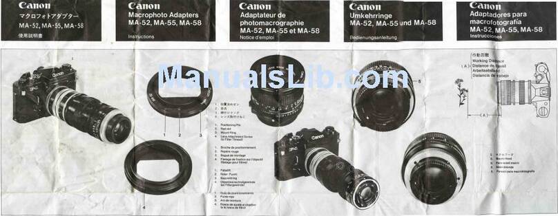 Canon MA-52 instructions
