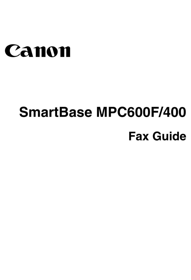 Canon SmartBase MPC600F/400 Fax guide