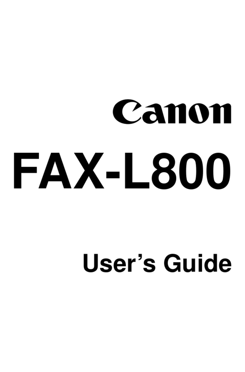 Canon FAX-L800 User manual