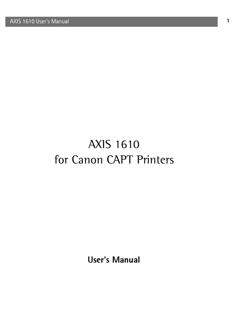 Axis AXIS 1610 User manual