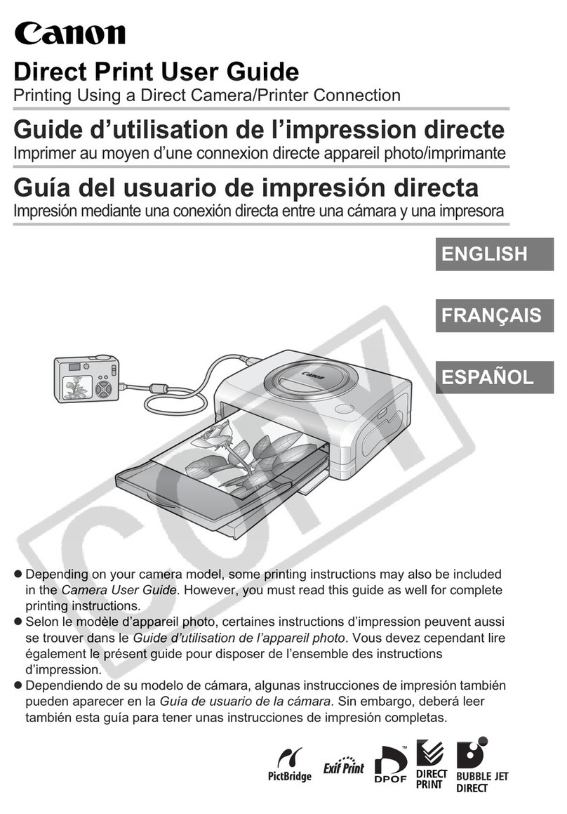 Canon Printing Using a Direct Camera/Printer Connection Guide Direct... Instruction Manual