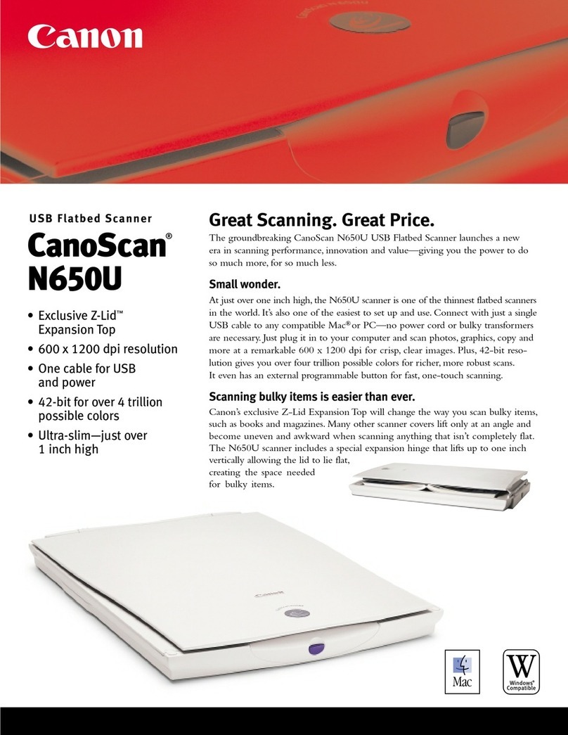 Canon CANOSCAN N650U User manual