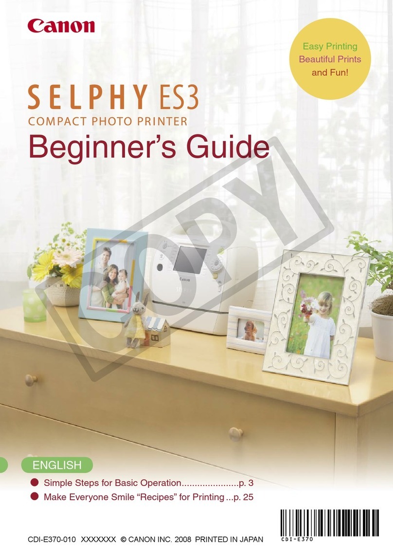 Canon SELPHY CDI-E370-010 User manual