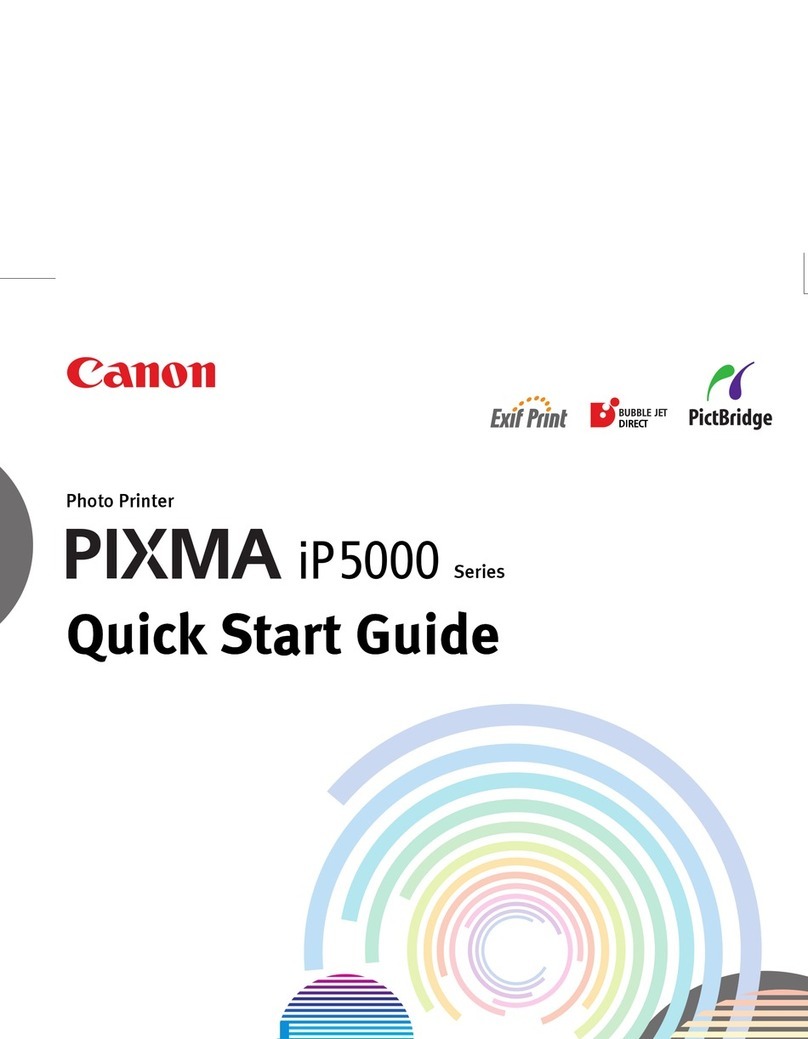 Canon iP5000 - PIXMA Color Inkjet Printer User manual