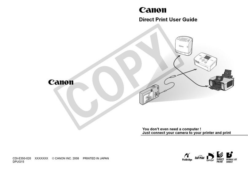 Canon DIRECT PRINT CDI-E350-020 User manual