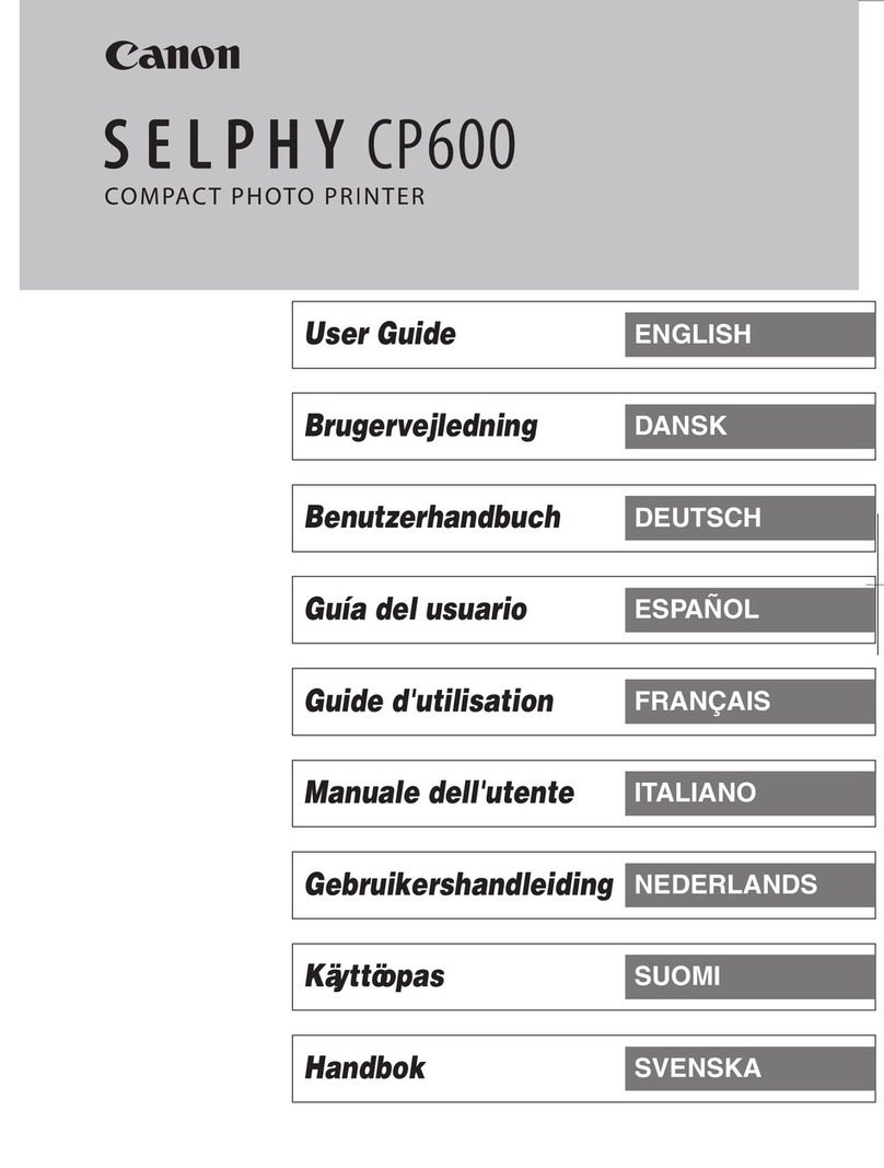 Canon Selphy CP600 Service manual