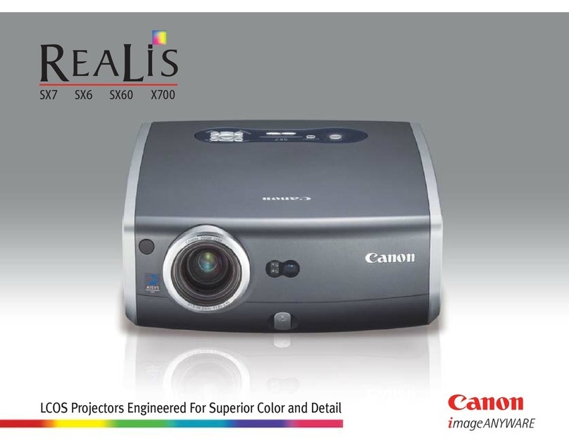 Canon LCOS Projectors Brochure & specs