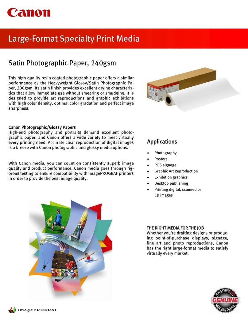 Canon Printer Accessories User manual