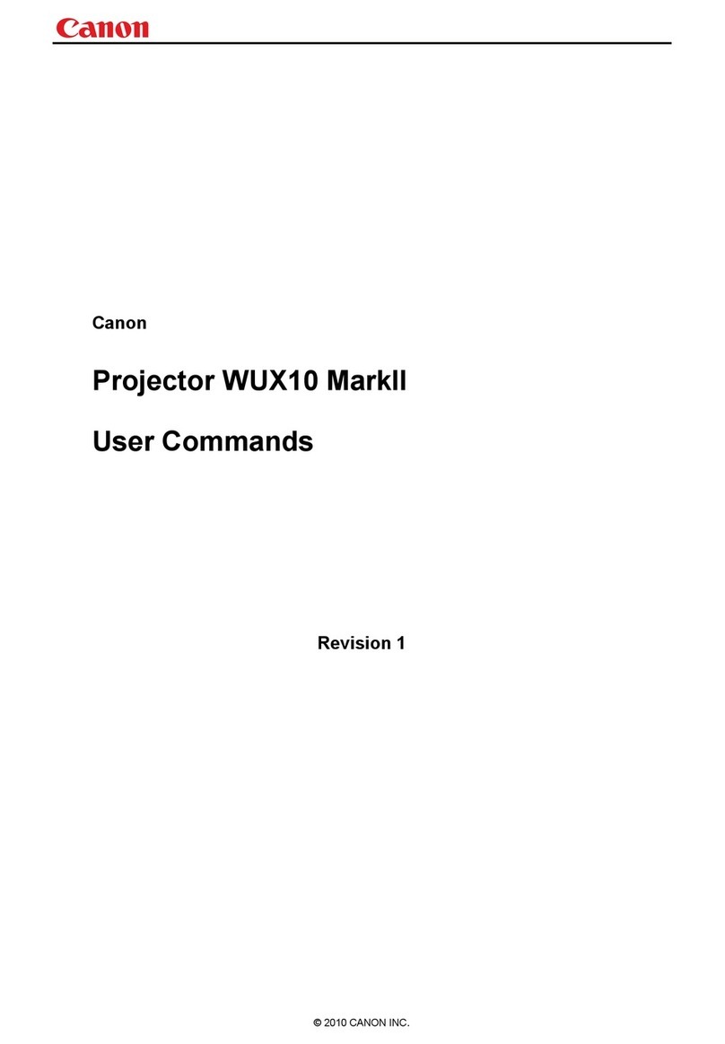 Canon MARKLL WUX10 Command list