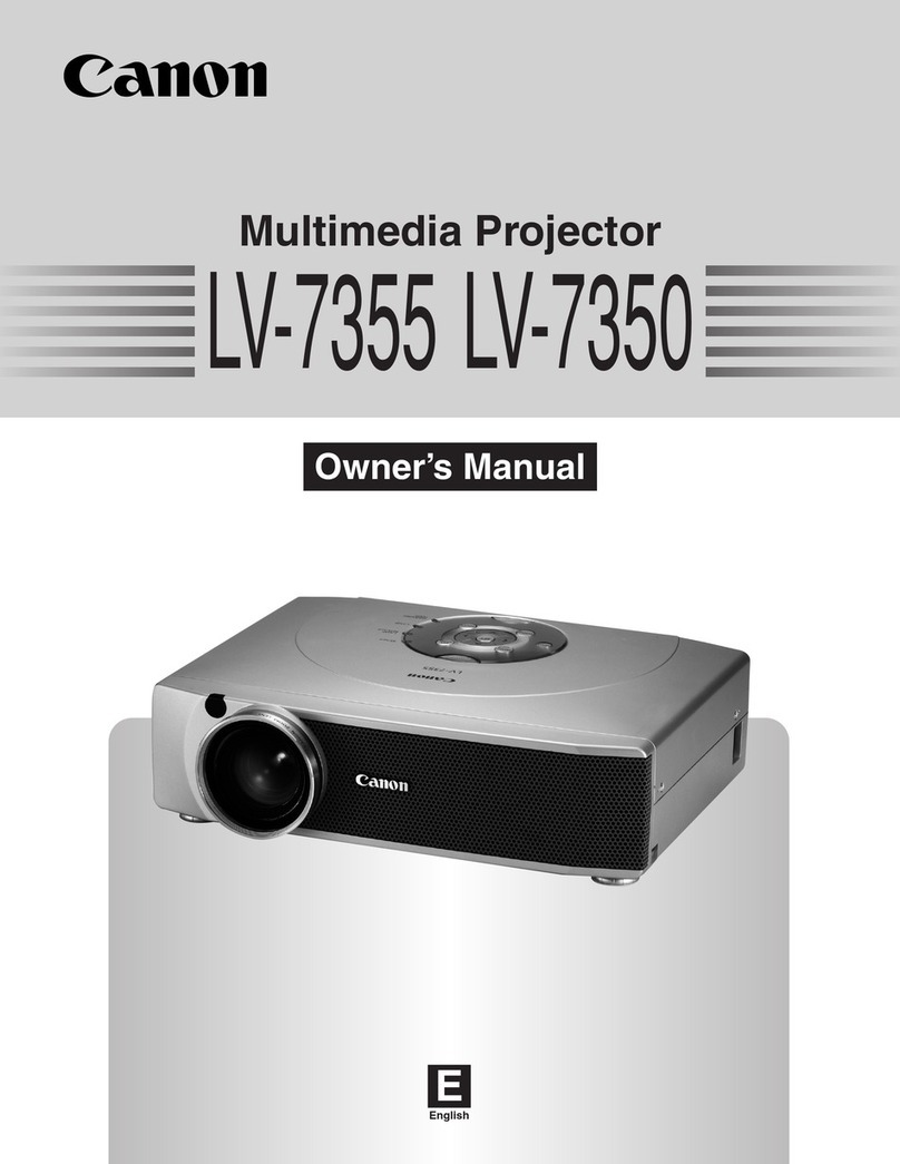 Canon LV-7355 User manual Canon LV-7355 User manual